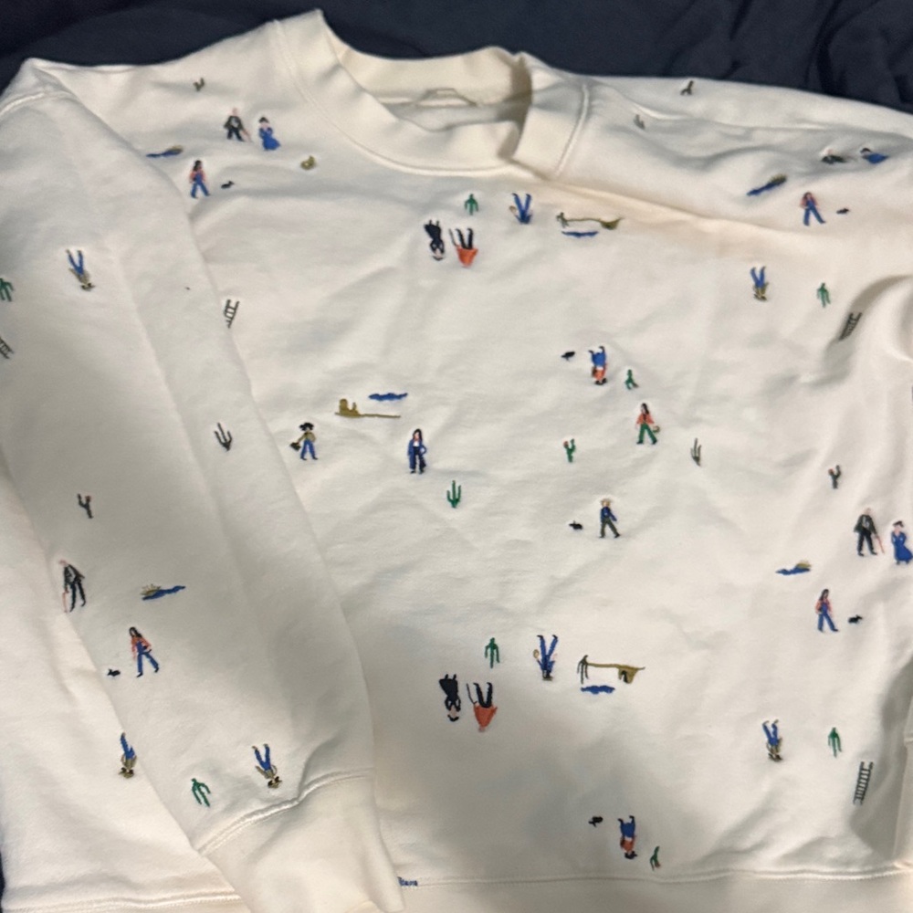 Madewell Embroidered Crewneck Sweater